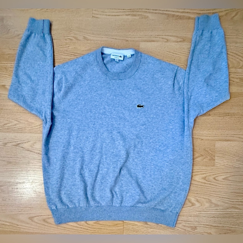 Lacoste Men's Light Blue Crewneck Sweater